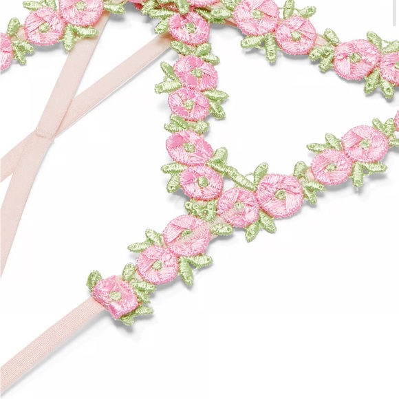 NWT DREAM ANGELS
Rosebud Embroidery Crotchless V-String Panty - Picture 5 of 5